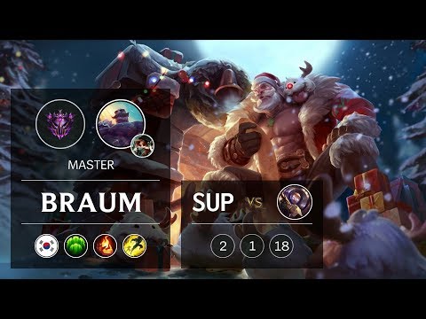 Braum Support vs Blitzcrank - KR Master Patch 9.6
