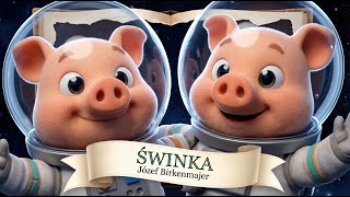 J.A. Birkenmajer - Świnka 🐷🌌 Animowana poezja 🎨✨ Piosenka dla dzieci 🔈🎼 WierszoNutki 📚✨