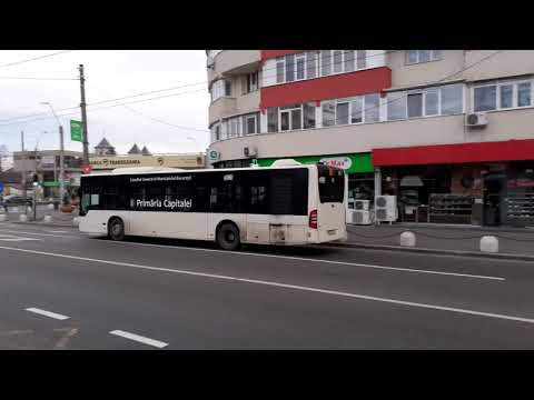 Autobuzul Mercedes Benz Citaro Euro 4 #4734(381) plecând din stația Bd. Constantin Brâncoveanu