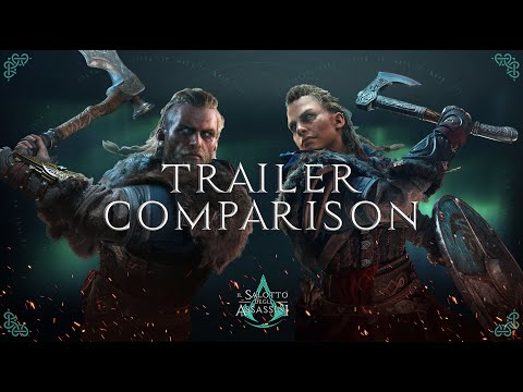 Assassin’s Creed: Valhalla - Male vs Female Eivor Cinematic Trailer Comparison