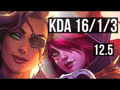 SAMIRA & Nautilus vs XAYAH & Yuumi (ADC) | 16/1/3, Legendary, Rank 7 Samira | EUW Challenger | 12.5