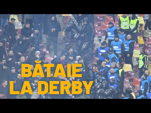 Contre între suporteri înainte de startul meciului. Stewarzii obligaţi să intervină în forţă