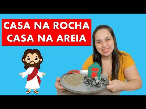 PARÁBOLA CASA NA ROCHA CASA NA AREIA PARA CRIANÇAS | EBD INFANTIL | RECURSO PEDAGÓGICO