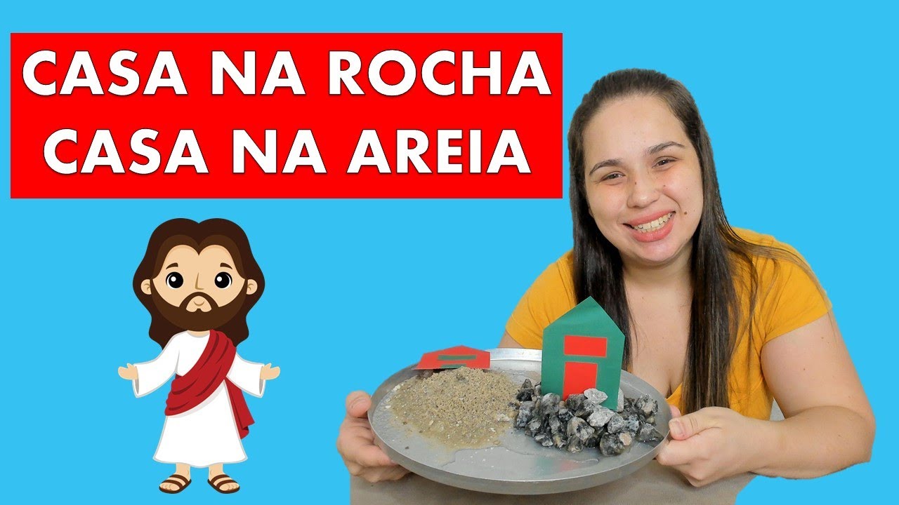 PARÁBOLA CASA NA ROCHA CASA NA AREIA PARA CRIANÇAS | EBD INFANTIL | RECURSO PEDAGÓGICO