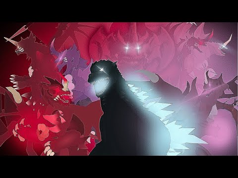 Godzilla in Hell VS Destoroyah Variants 1 & 2 | Animation