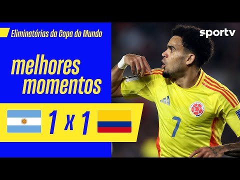 Gols e lances de Argentina x Colômbia