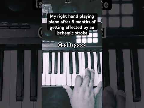 My right hand playing piano after 8 months of getting affected by an ischemic stroke #strokesurvivor