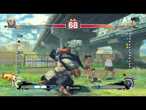 SSF4 - kokuisp (Gouken) vs. followupURSF (Bison/Dictator)