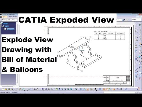 CATIA Drafting Drawing Tutorial for Beginners 1