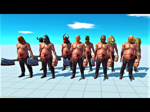 HEADLESS HULK GANG (with other head) VS EVERY FACTION animal revolt battle simulator