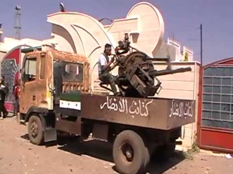 استهداف نقاط تمركز قوات النظام على تل الخضر في ريف درعا بواسطة رشاش 14 من قبل كتائب الأنصار