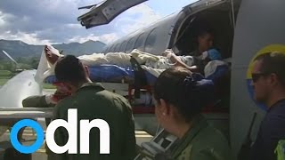 Mother and baby survive for days in the jungle after plane crash