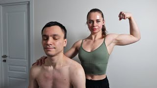 ASMR Strong sports massage by Maria