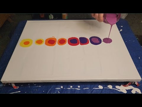 Amazing Double Acrylic Pour Swipe - Technique a Week/Swiping Day 6