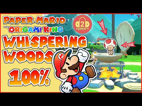 100% Whispering Woods (and How to Get into the Cabin!) | Paper Mario: The Origami King