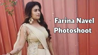 Farina Azad Hot Photoshoot  Navel  Saree Video