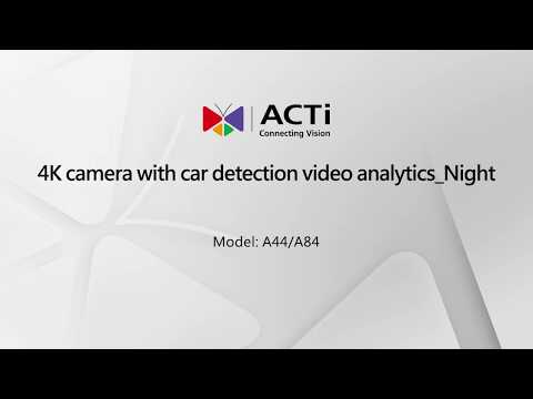 4K camera with Car Detection video analytics_Night