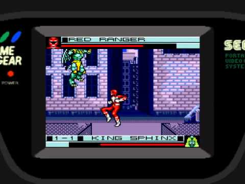 mighty morphin power rangers game gear longplay
