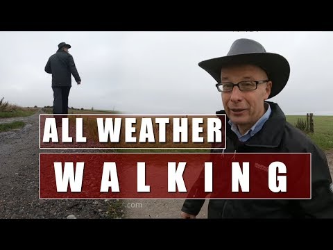 Walking On the Southdowns Way in the Mist and Rain