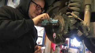 1994 Ranger replace front brake pads rotors & wheel bearings