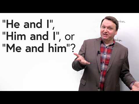 “He and I” or “Him and me”? Learn the difference! (English Pronoun Rules)
