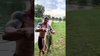 The Rock caught a HUGE FISH 😂 (via The Rock/IG) #shorts