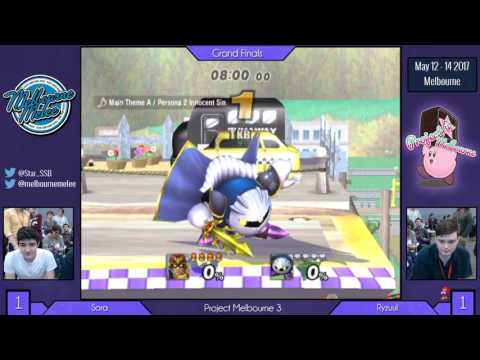 Project Melbourne 3 - Sora (DK, C. Falcon +1) vs. Ryzuul (Ness, MK) Project M Grand Finals