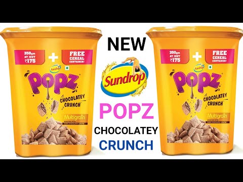 New Sundrop Popz  Chocolatey Crunch With Free CEREAL Container