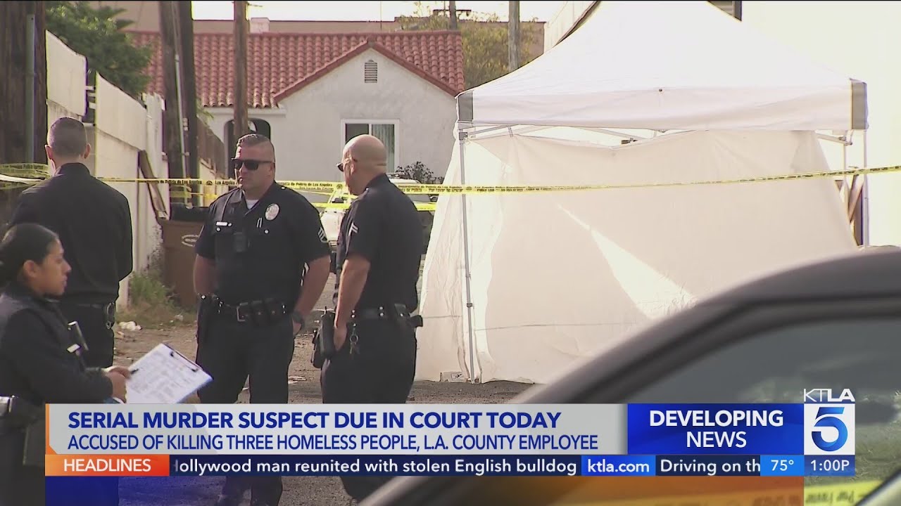 Alleged killer of sleeping homeless men faces multiple murder charges