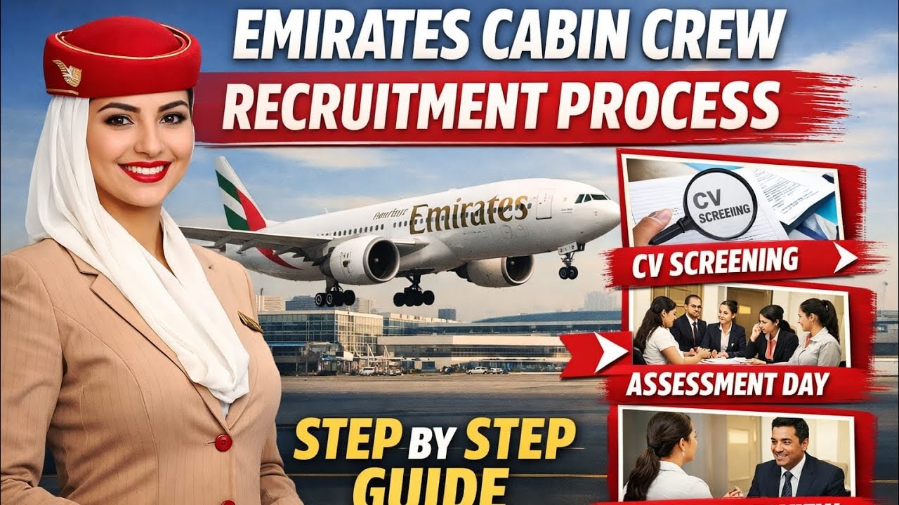 How to Become Emirates Cabin Crew 2026 🛫 | Full Recruitment Process Explained 🎓