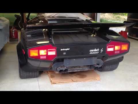 1985 Lamborghini countach 5000s start up