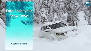 Deep Snow Drive with Snow Chains | Himachal, India | Ford Endeavour