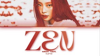 Download lagu Jennie - ZEN (MMA ver.) Lyrics mp3