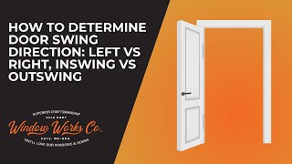 How to Determine Door Swing Direction: Left vs Right, Inswing vs Outswing
