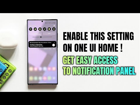 Enable this settings to easily access the notification panel ! Samsung Galaxy One UI 3.1/3.0/2.5