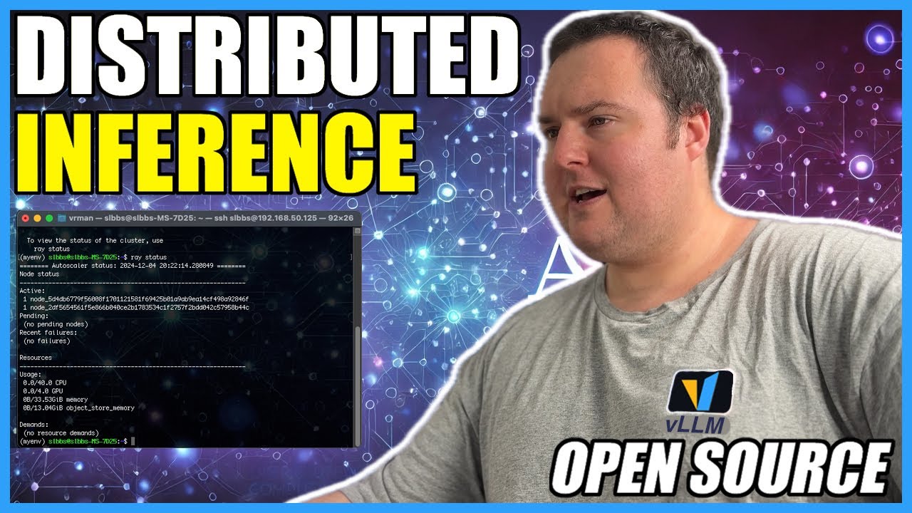 Run A Local LLM Across Multiple Computers! (vLLM Distributed Inference)