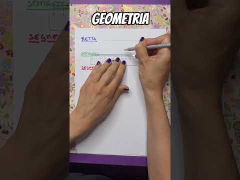 Elementi di geometria, retta, semiretta e segmento #matematicaconlidia #matematica #geometria