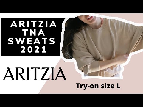 ARITZIA TNA HAUL 2021 | Sweatpants, sweatshirt, hoodie, shorts | Size Large try-on and review