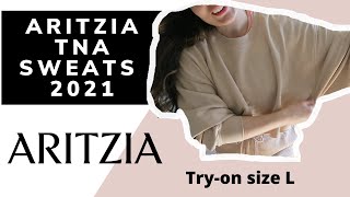 ARITZIA TNA HAUL 2021 | Sweatpants, sweatshirt, hoodie, shorts | Size Large try-on and review