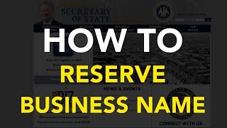 How to reserve a business name [Louisiana]