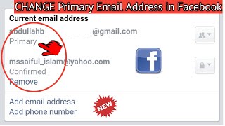 How to Change Primary Email Address in Facebook Account