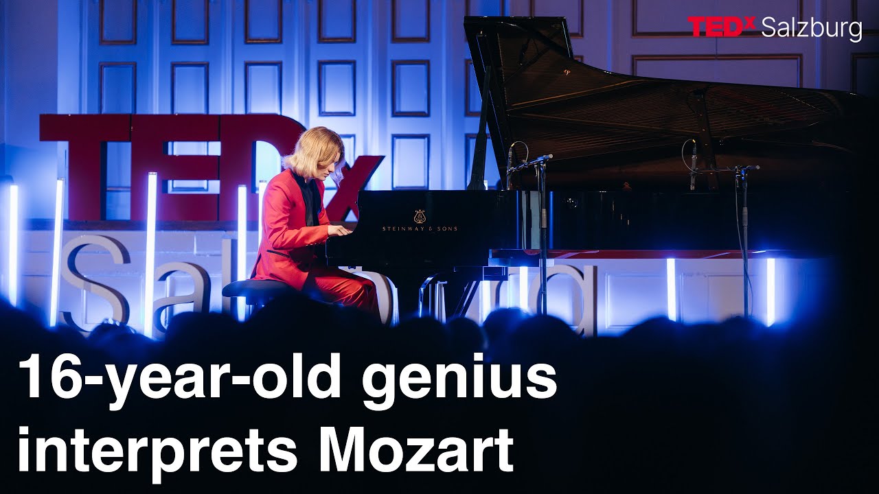 Elias Keller (16) improvises variations on Mozart