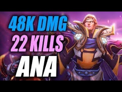 Ana • Invoker • 48K DMG — Pro MMR Gameplay Dota 2