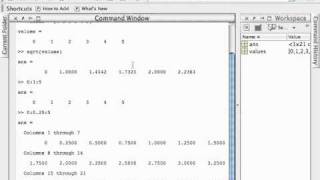 Vectors in MATLAB