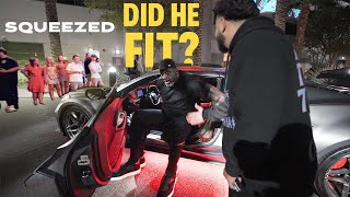 Shaq Finally Fits! Custom 20-Inch Stretched Corvette Delivery in Vegas