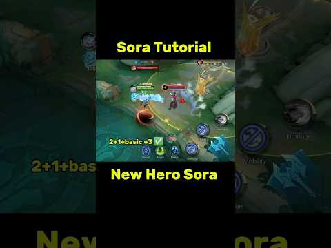 Sora Best Hero Up Coming In Mobile Legends #sora #ml2b #mlbb #tutorial #soranewhero