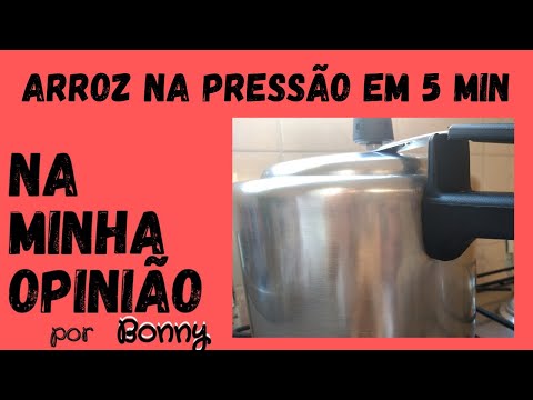 Arroz na Panela de Pressão em 5 minutinhos