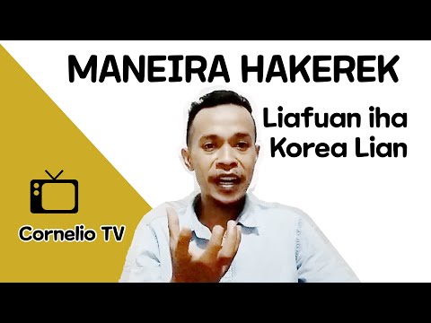 #Caramenulisbahasakorea Maneira Hakerek Liafuan ho Lian Korea