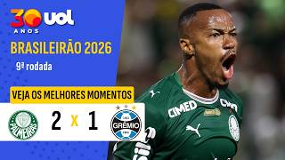 PALMEIRAS 2 X 1 GRÊMIO | MARLON FREITAS FAZ 2! | MELHORES MOMENTOS | BRASILEIRÃO