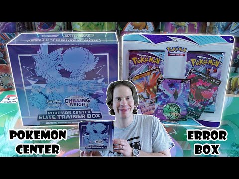 Pokemon Center Exclusive Chilling Reign Elite Trainer Box Opening